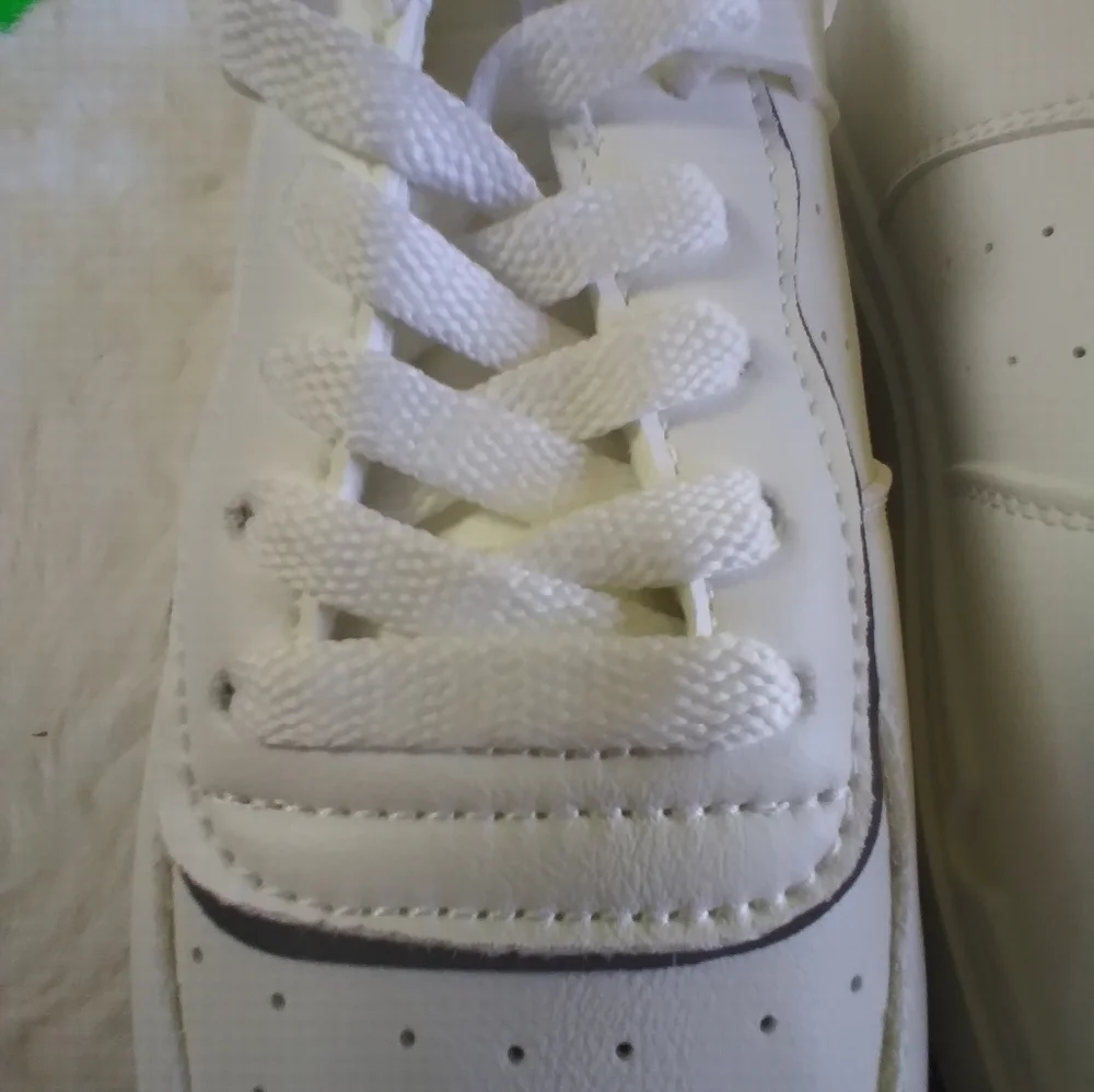 Prettylittlething white contrast sole chunky platform trainers sneakers size 7